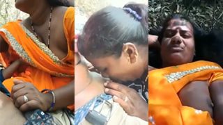 Telugu Village Aunty Affair – Outdoor Sex Mms